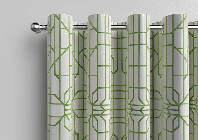 Bamboo Candy, Green White - Made To Measure Curtains - Image 12